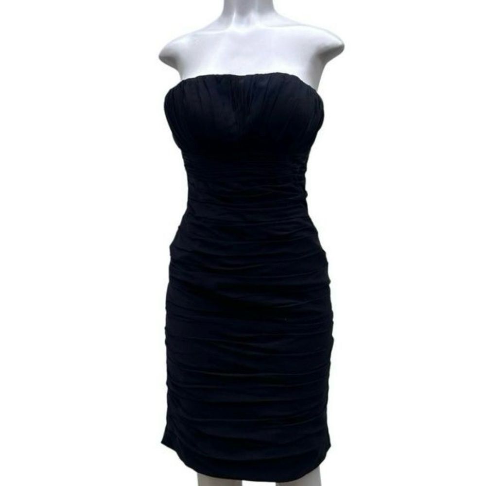 Bill Levkoff Bodycon Dress Women's Size 4 Strapless Party Cocktail Mini Outfit